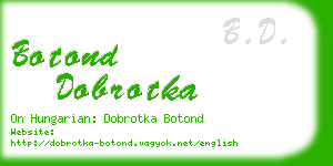 botond dobrotka business card